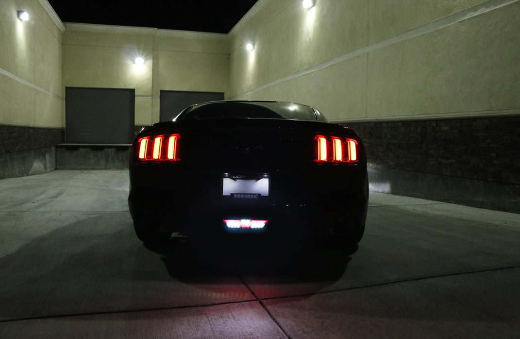 Clear Lens LED Reverse Light/F1 Strobe Rear Fog Lamp For 2015-17 Ford Mustang