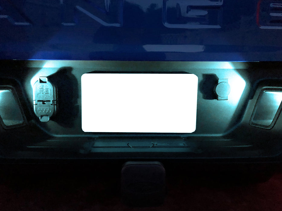 Aqua Ice Blue 18-SMD Full LED License Plate Light Kit For 2019-23 Ford Ranger T6