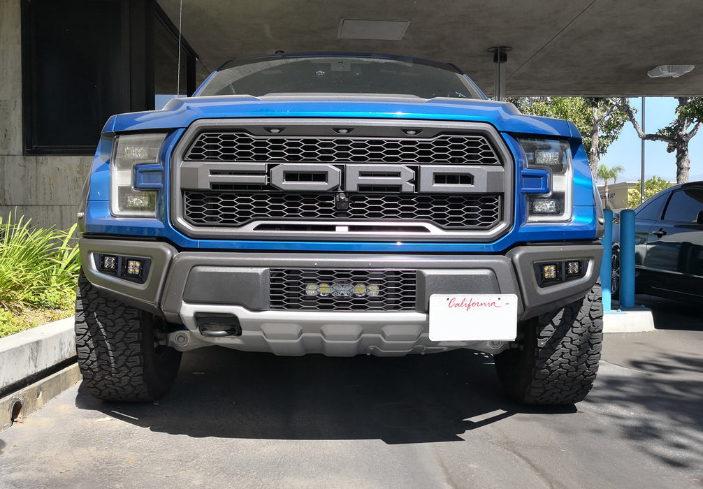 80W Dual 2x2 Cubic LED Pod Fog Light Kit w/ Panel Cover Wire For 2017-20 Raptor