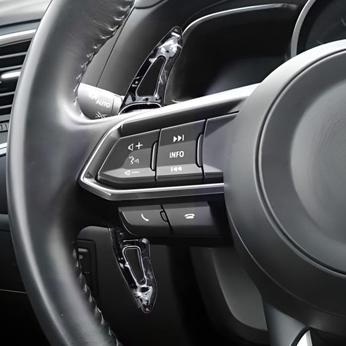 Forged "Carbon" Pattern Steering Wheel Paddle Shifter For Mazda 3 6 CX3 CX5 MX-5