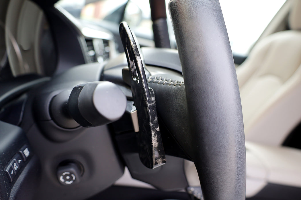 Forged "Carbon" Pattern Large Steering Wheel Paddle Shift For Lexus GS350 RX350