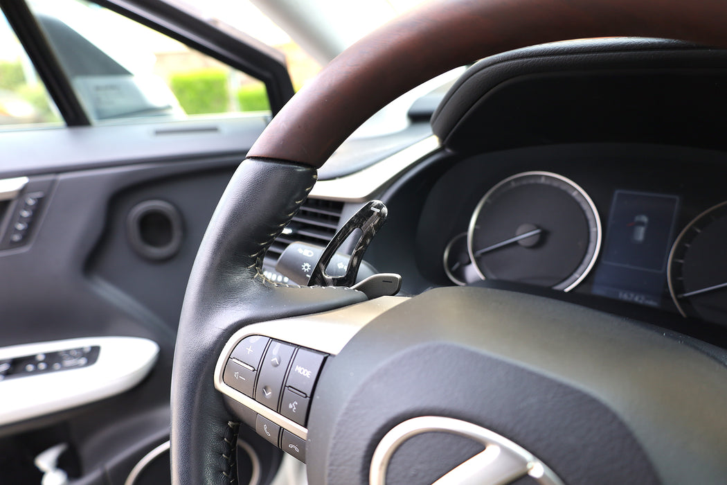 Forged "Carbon" Pattern Large Steering Wheel Paddle Shift For Lexus GS350 RX350