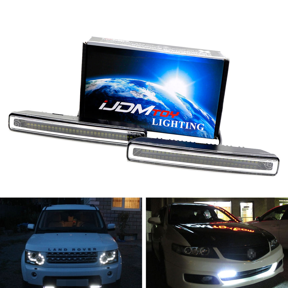 7-Inch Universal Fit Xenon White 6000K 30-SMD LED Daytime Running Light Bar
