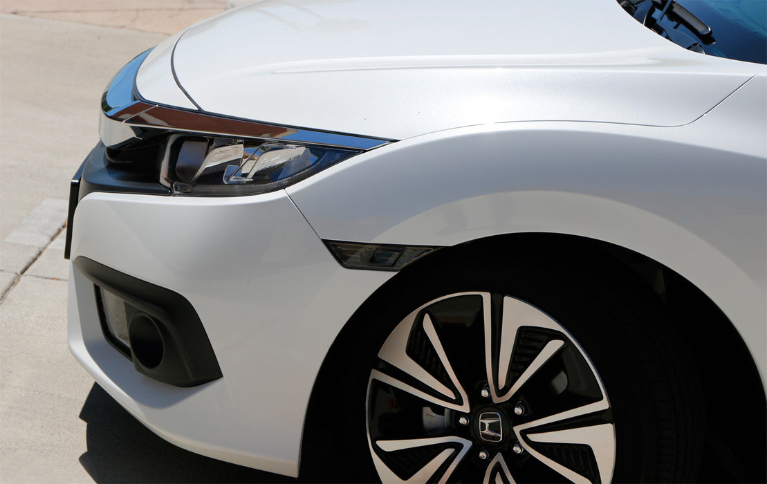 Left LH Driver Side ONLY Smoked Side Marker Light Housing For 16-21 Honda Civic