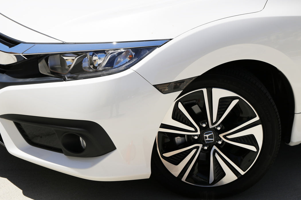 Left LH Driver Side ONLY Smoked Side Marker Light Housing For 16-21 Honda Civic