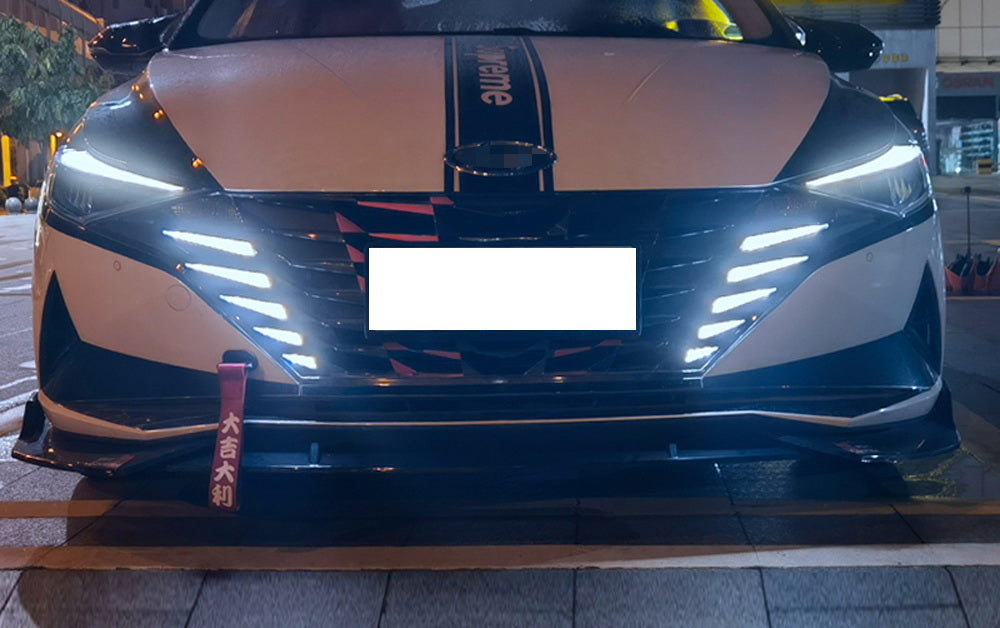 Front Grille Mount Switchback LED Daytime DRL Lights For 2021-23 Hyundai Elantra