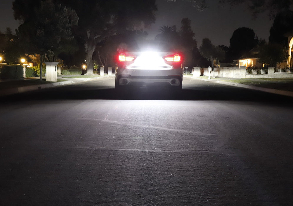 12" 57-SMD LED License Plate Frame Mount Backup Reverse Light Bar Kit LP-Reverse