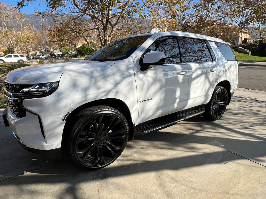 Smoked Lens White Double-Stripe LED Side Markers For 21+ Suburban/Yukon/Escalade