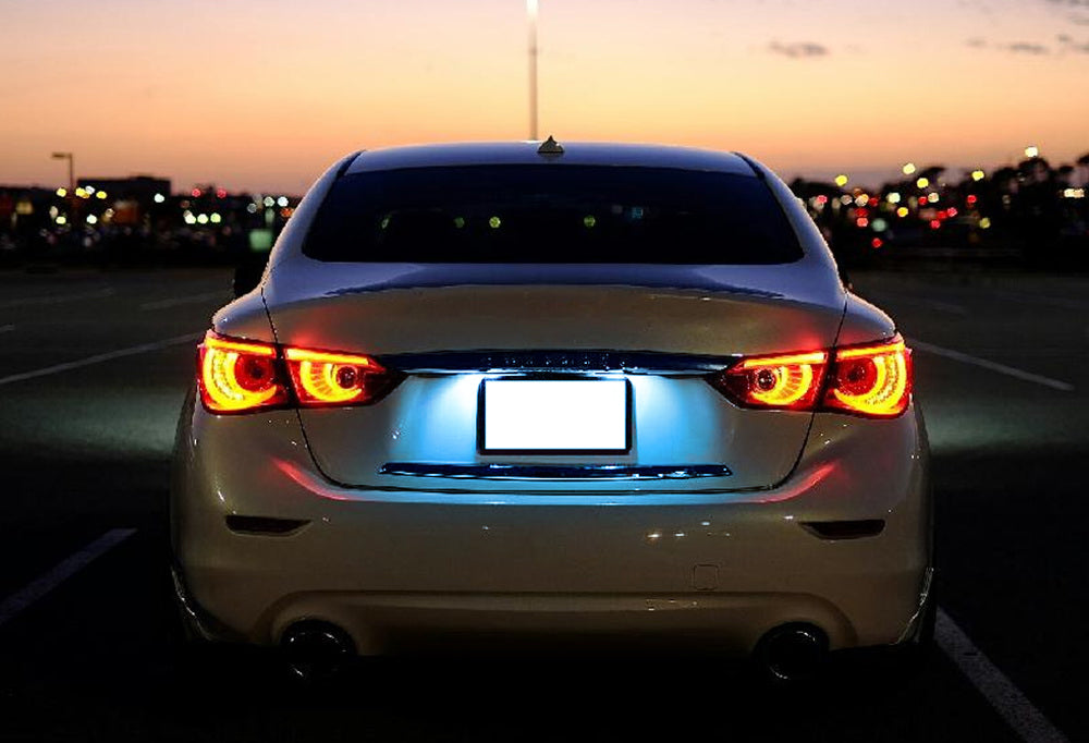 Aqua Ice Blue 18-SMD LED License Plate Light Kit For Infiniti Q50 Nissan Juke…