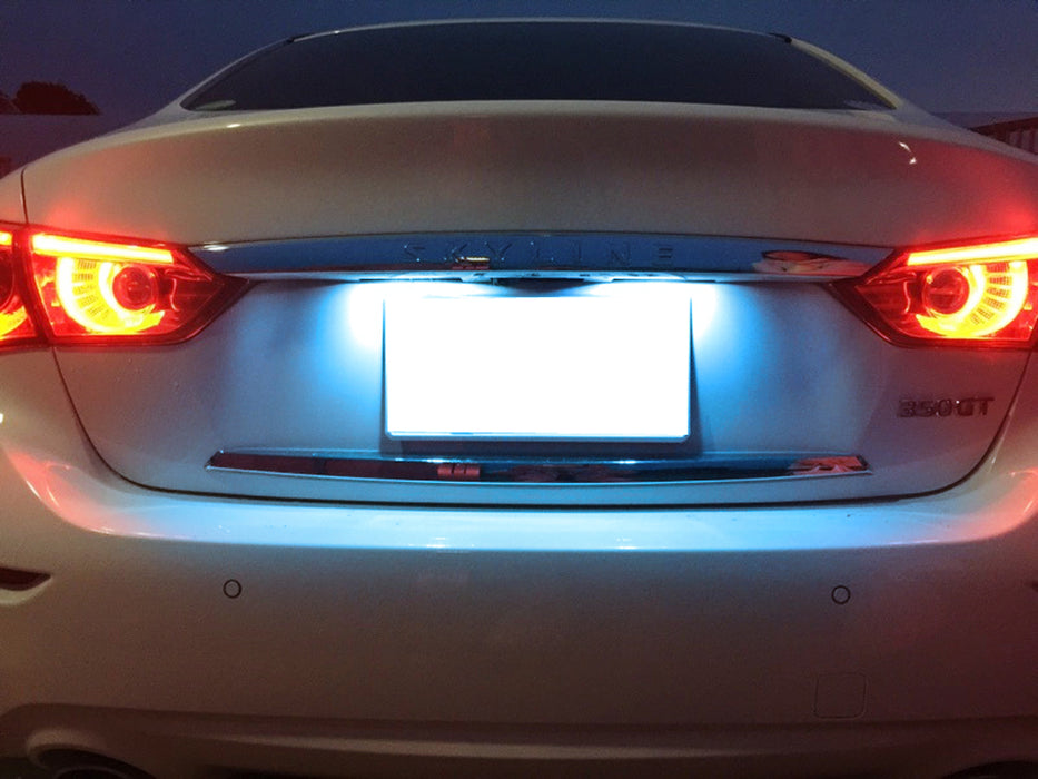 Aqua Ice Blue 18-SMD LED License Plate Light Kit For Infiniti Q50 Nissan Juke…