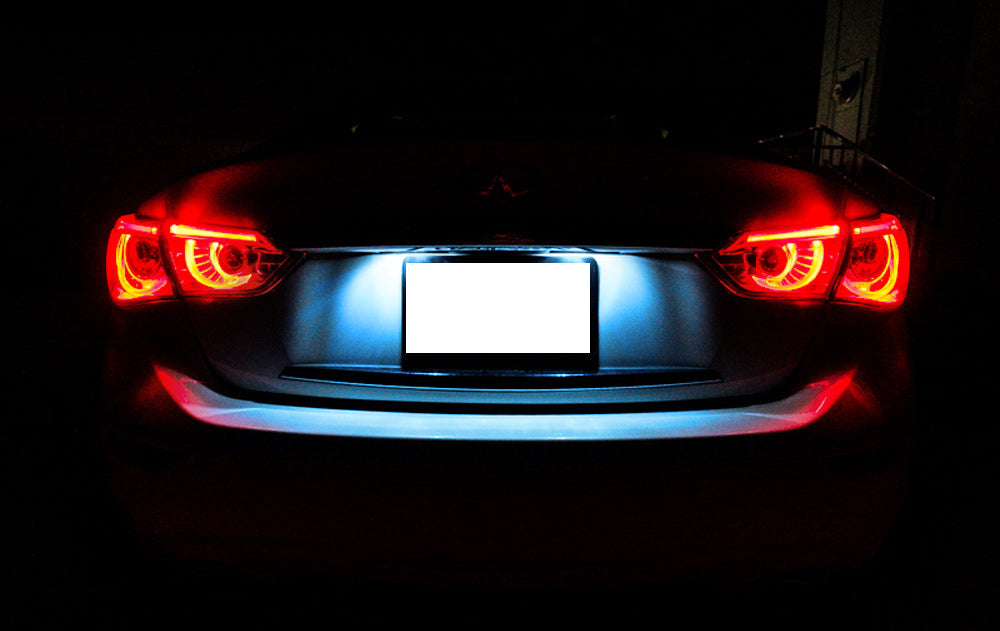 Aqua Ice Blue 18-SMD LED License Plate Light Kit For Infiniti Q50 Nissan Juke…
