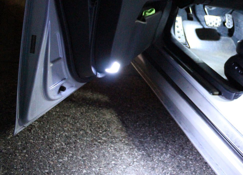 White 18-SMD Full LED Door Courtesy Footwell Lights For Volvo S60 XC60 XC90 S80