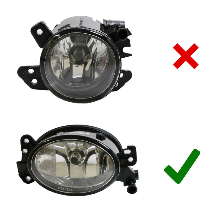 Complete Clear Lens Fog Lights w/H11 Halogen Bulbs For Mercedes C E R CLS ML etc