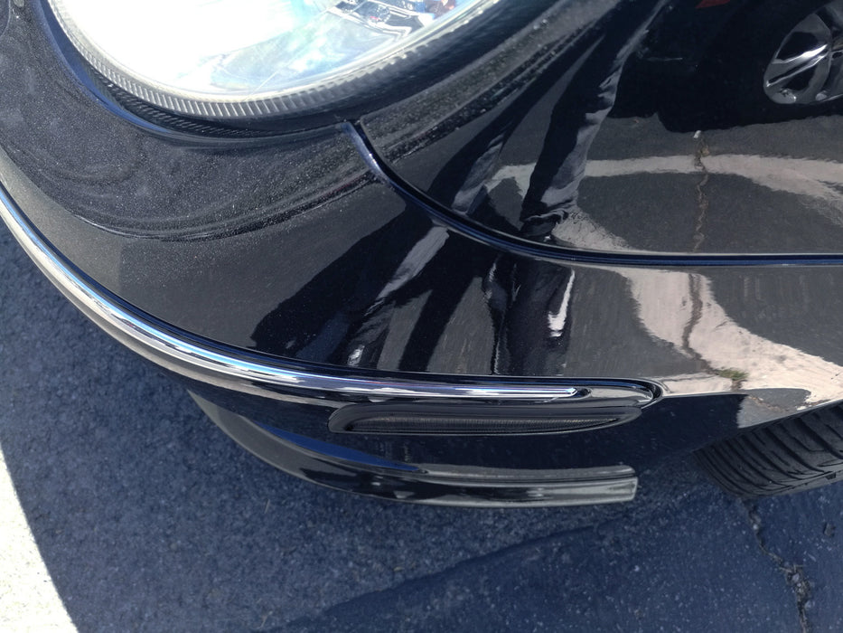 Euro Smoked Lens White LED Side Marker Lights For 2003-09 Mercedes W209/C209 CLK