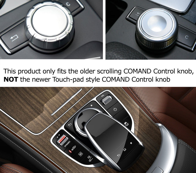 Blue Center Console Knob Wheel Cover For Mercedes A B C E S CLA GLA GLK ML etc