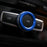 Blue Stereo Volume Control Knob Cover For Mercedes A B C E S CLA GLA GLK ML GL