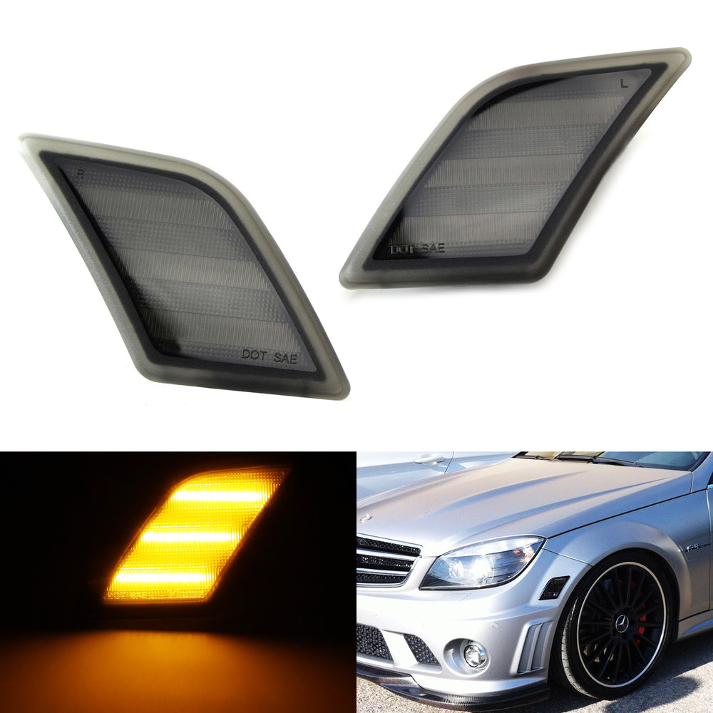 side marker lights for mercedes benz c250 c300 c350 c63 amg