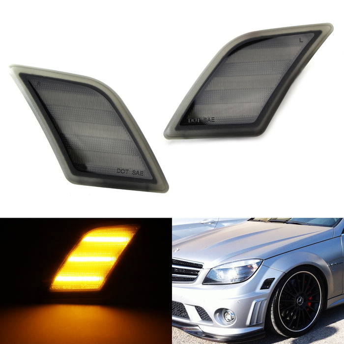 side marker lights for mercedes benz c250 c300 c350 c63 amg