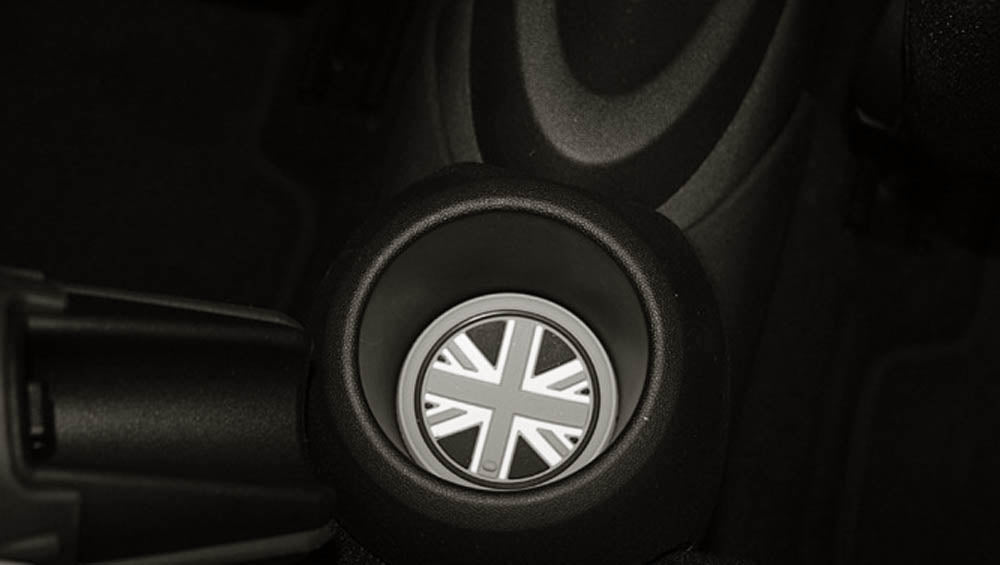 Union Jack UK Flag Style Coasters For MINI Cooper F55 Cup Holders Side Door Mats