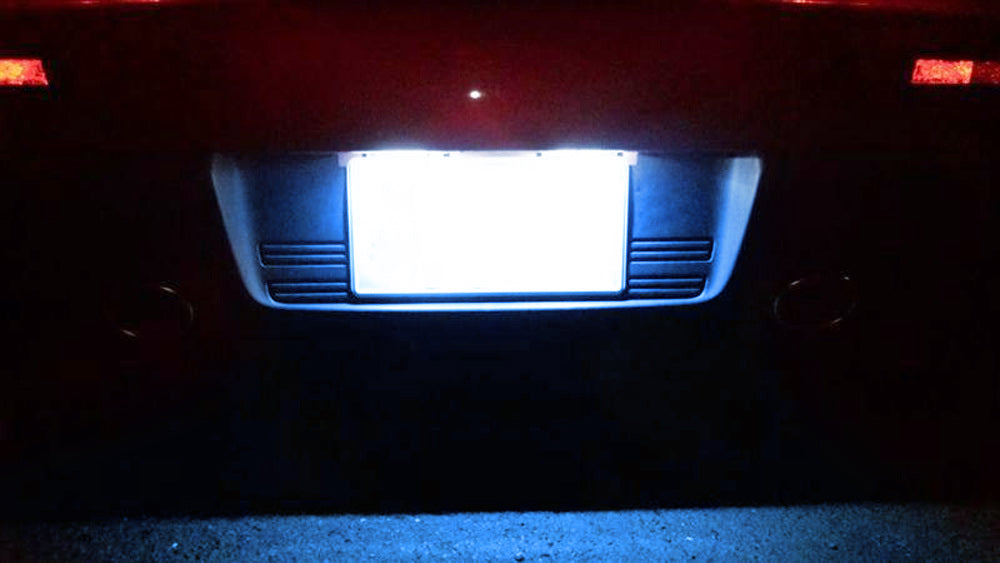 OE-Replace Ice Blue Full LED License Plate Lamp Assy For 03-17 Mitsubishi Lancer