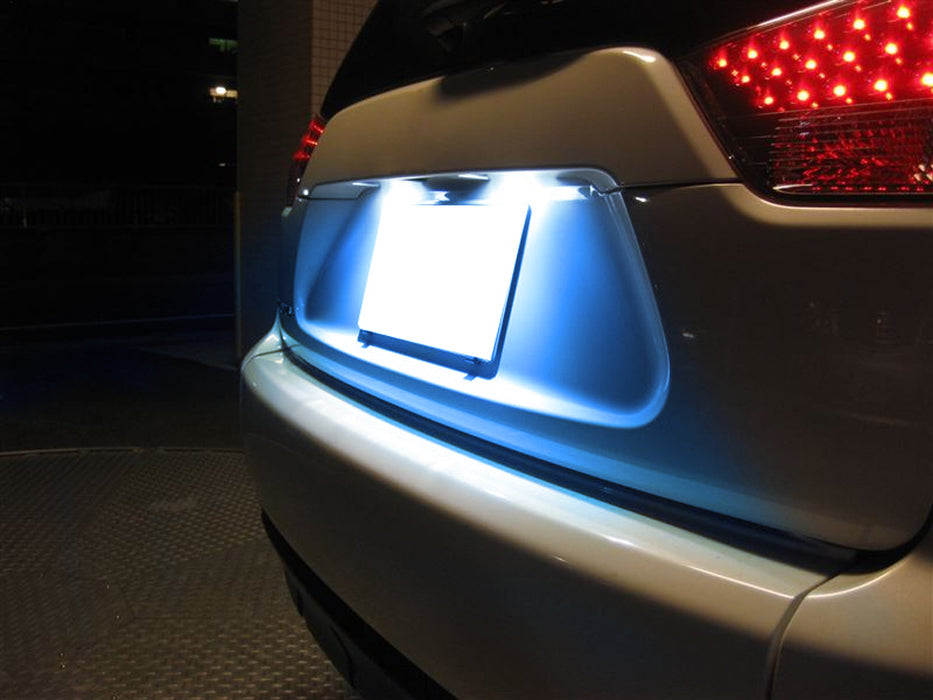 OE-Replace Ice Blue Full LED License Plate Lamp Assy For 03-17 Mitsubishi Lancer