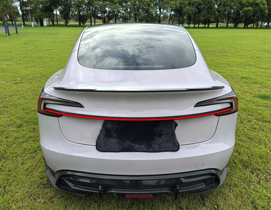 Full-Width LED Knight Rider Tailgate Strip Tail Light Bar For 24+ Tesla Moldel 3