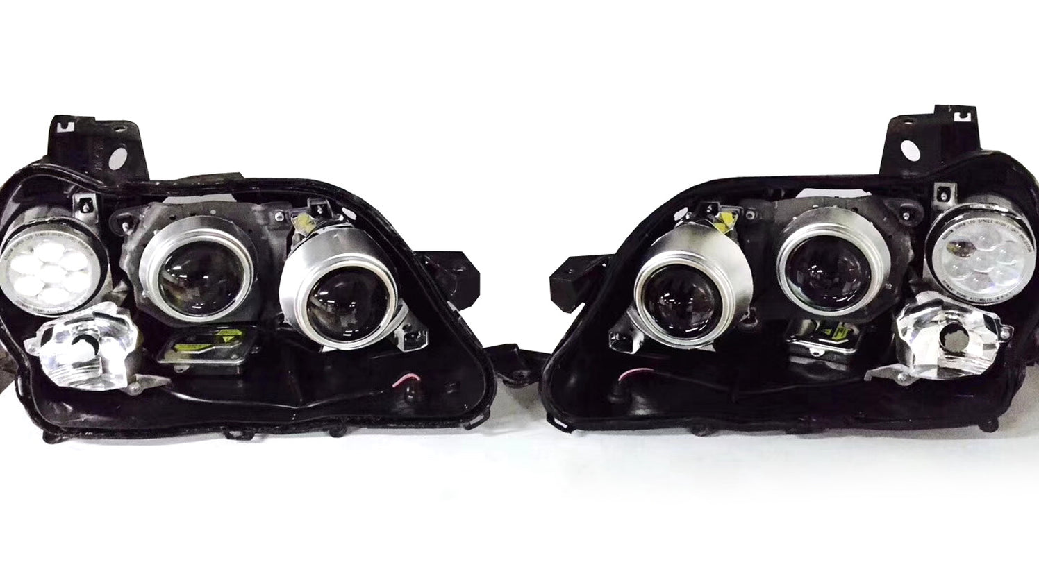 Mini 3" Q45 Style Multi-Lens 25W LED Projector Kit For Headlight Custo ...