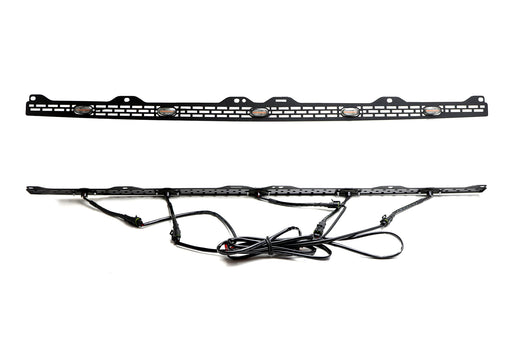 5-Section Amber Full LED Hood Bulge Grille Lighting Kit For 14-21 Toyota Tundra
