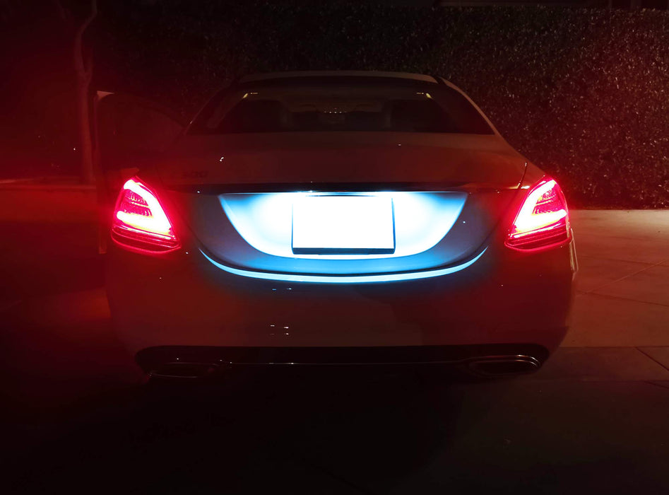 Ice Blue Full LED License Plate Lights For Mercedes C GLS GLK GLA GLC GLE Class
