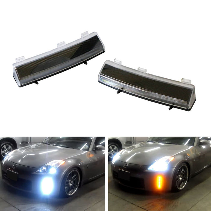 370Z Style Switchback LED Daytime Running Lights/Turn Signal For Nissan 350Z
