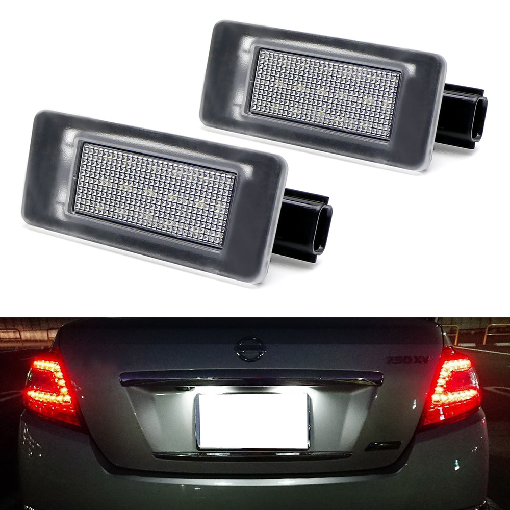 White Full LED License Plate Light For 19/20-up Nissan Altima Sentra Versa Rogue