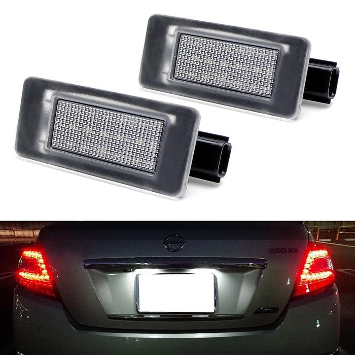 White Full LED License Plate Light For 19/20-up Nissan Altima Sentra Versa Rogue