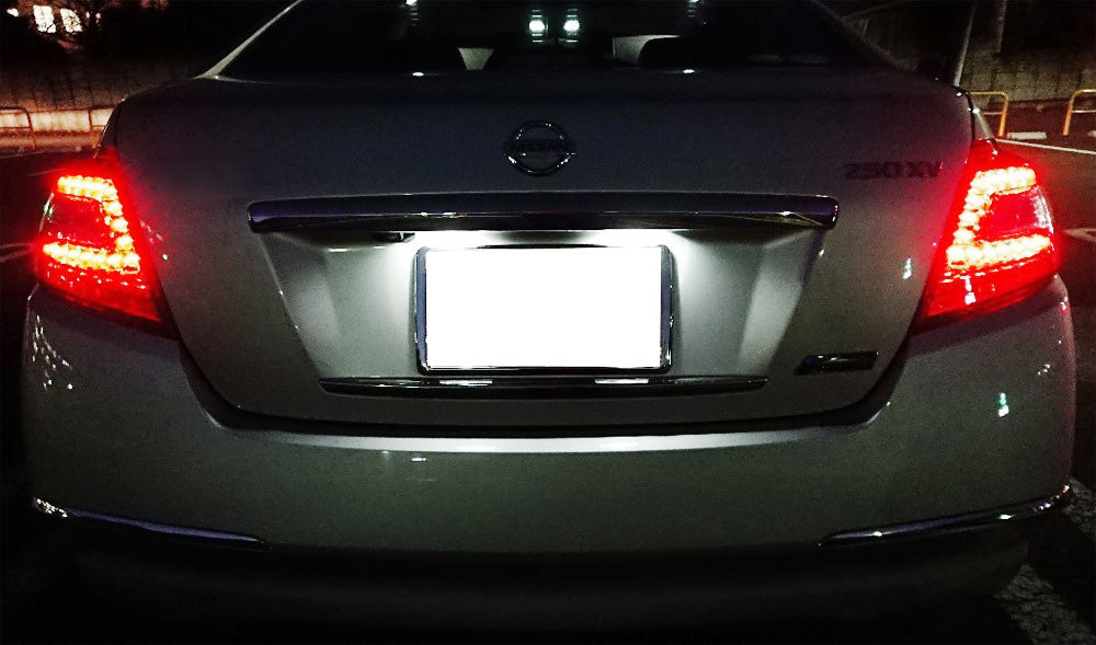 White Full LED License Plate Light For 19/20-up Nissan Altima Sentra Versa Rogue