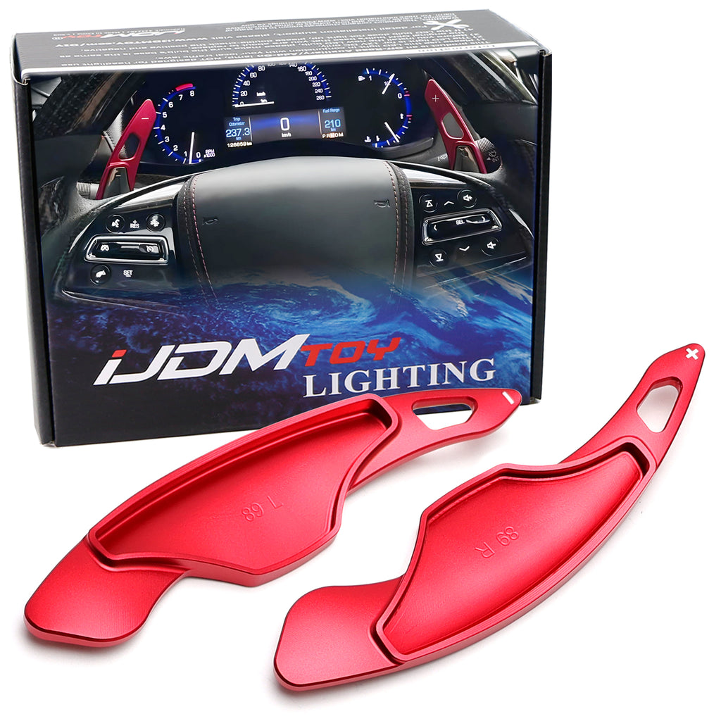 Sports Red Aluminum Larger Steering Wheel Paddle Shift For
