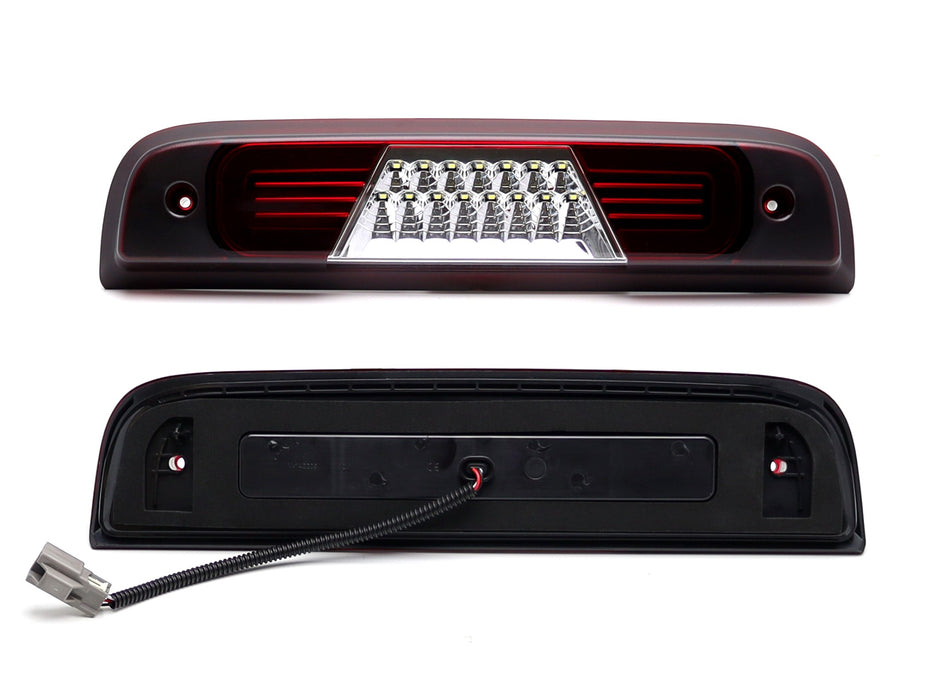 Dark Red C-Ring Full LED 3rd Brake Light For 2014-18 Silverado Sierra 1500 2500