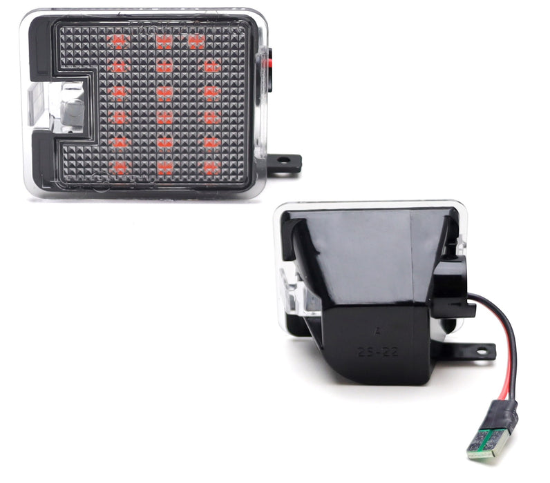 Super Red 18-SMD LED Under Side Mirror Puddle Lights For Ford Focus C-Max Escape