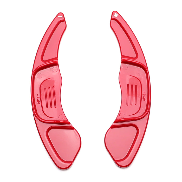 Gloss Red Finish Steering Wheel Large Paddle Shifters For VW MK7 Golf/GTI, Jetta