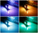 Multi-Color RGB 168 194 T10 LED Bulbs w/RF Remote Control For Car Parking Lights