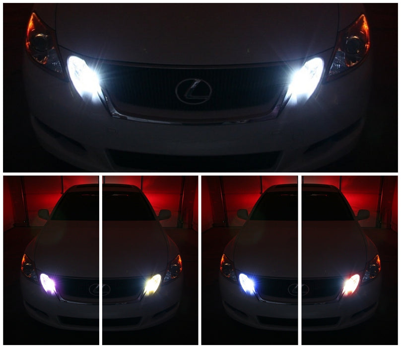 Multi-Color RGB 168 194 T10 LED Bulbs w/RF Remote Control For Car Parking Lights