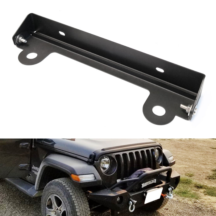 thumbnail image 2 of TAOUS Heavy Duty 10" Winch Roller Fairlead – Black Powder Coat, License Plate Mount, Jeep 2 of 5