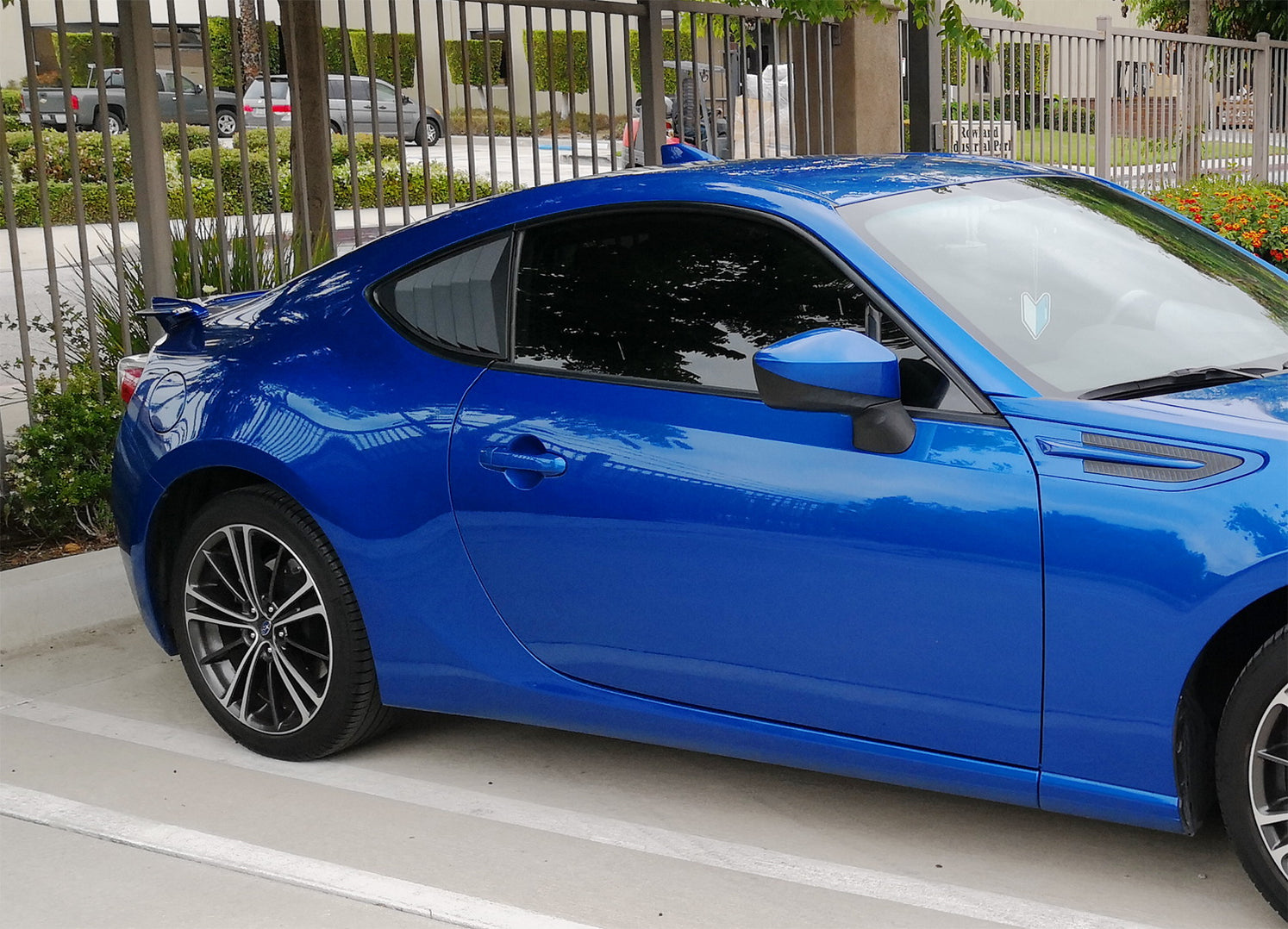 Frs Rear Rear Quarter Side Window Vent Louvers For 13-16 Scion FRS, 17-21 86, S ...