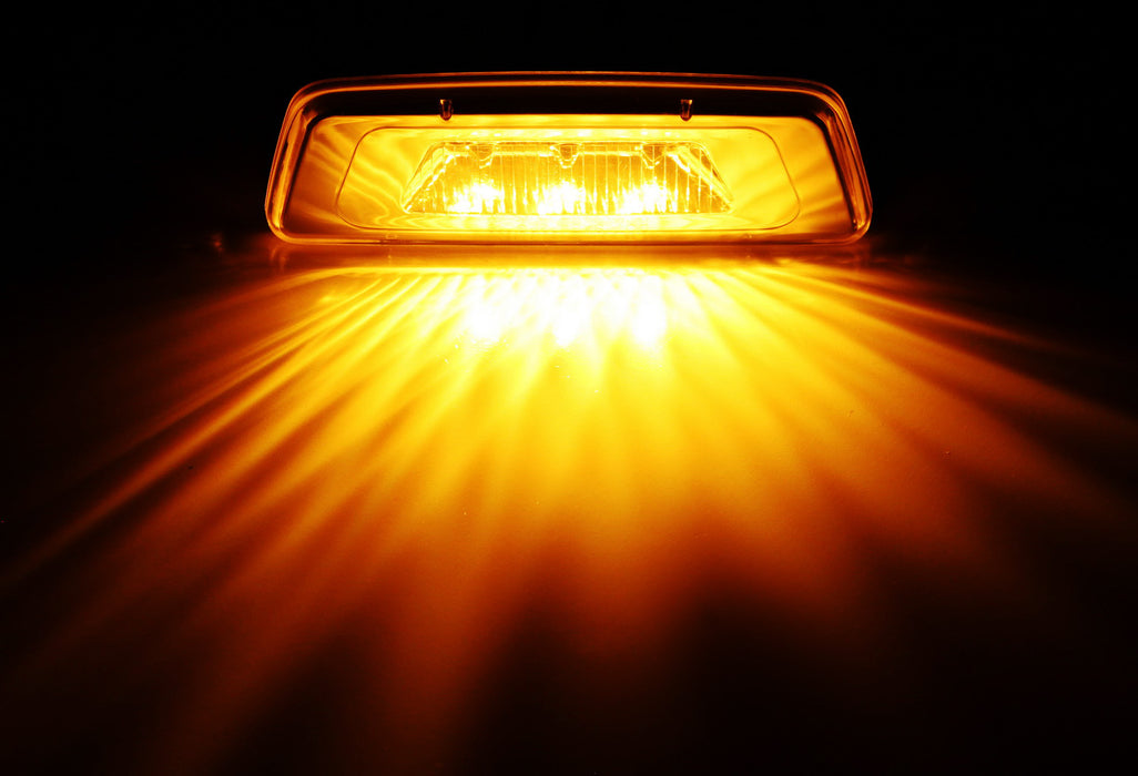 Smoked Lens Amber LED Wheel Fender Side Marker Lights For Kenworth T680 T700 880