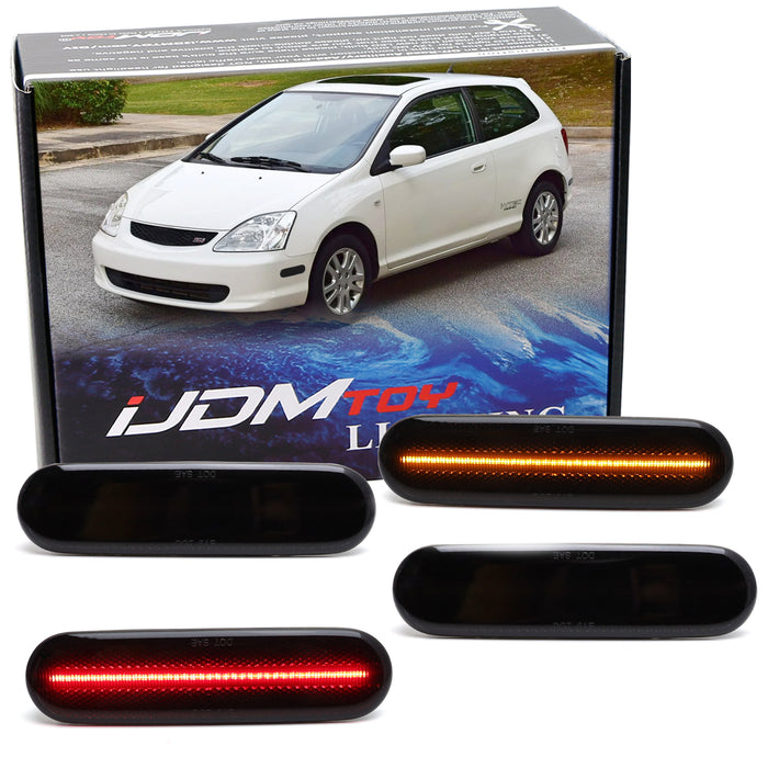 side marker lights front rear for honda civic si r hatchback