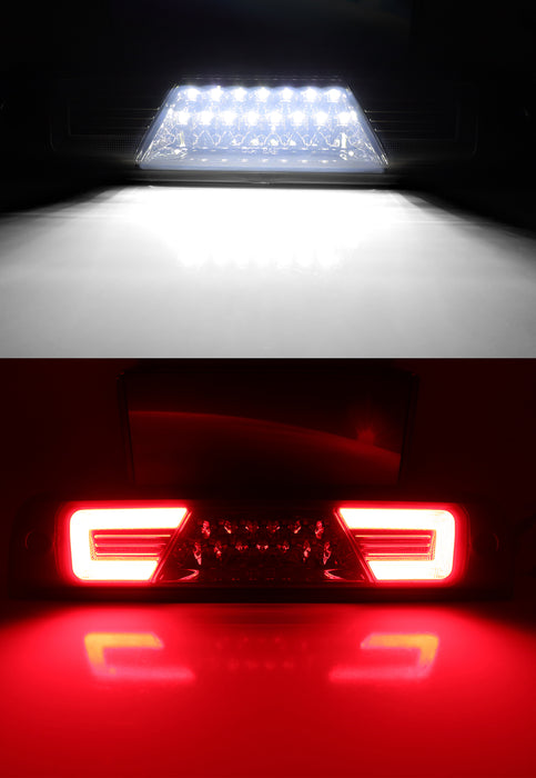 Smoked Lens C-Ring Full LED High Mount 3rd Brake Light For 10-18 RAM 1500 2500HD