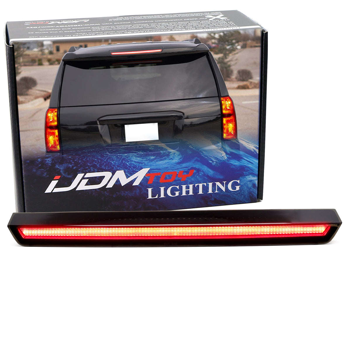 Black/Smoke 3D[LED BAR]Third 3rd Brake Light for 00-06 GMC Suburban