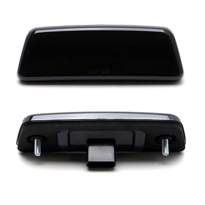 Smoked Lens White/Amber LED Fender Side Markers For Kenworth Txxx, Peterbilt 567