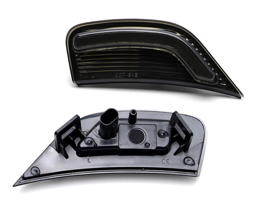 Smoked Bold Arch Amber LED Front Side Markes For 2021-24 Yukon Suburban Escalade