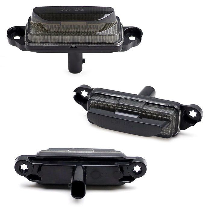 Smoked Lens White Full LED Hood Scoop Clearance Marker Lights For 21-up RAM TRX