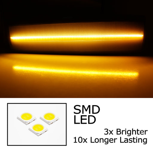 Smoke Lens Amber Full LED Side Markers For 83-94 Chevy S10 Blazer GMC S15 Jimmy