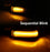 Smoke Lens Full LED Sequential Blink Side Mirror Lights For 2010-13 4Runner, etc